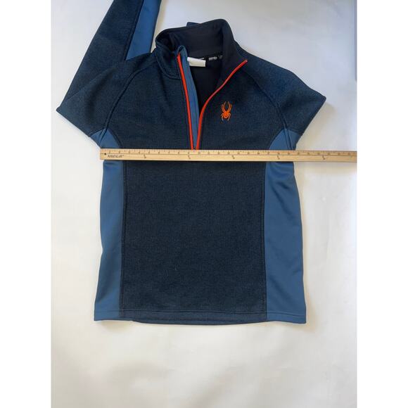 Spyder Outbound Half Zip Mid-Weight Mock Neck Sweater 1/4 Zip Navy Size Large - Picture 4 of 10